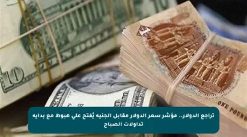 تراجع الدولار.. مؤشر سعر الدولار مقابل الجنيه يُفتح على هبوط مع بداية تداولات الصباح